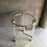 Healing plexiglass and bevelled glass Corinthian column beautiful gilding