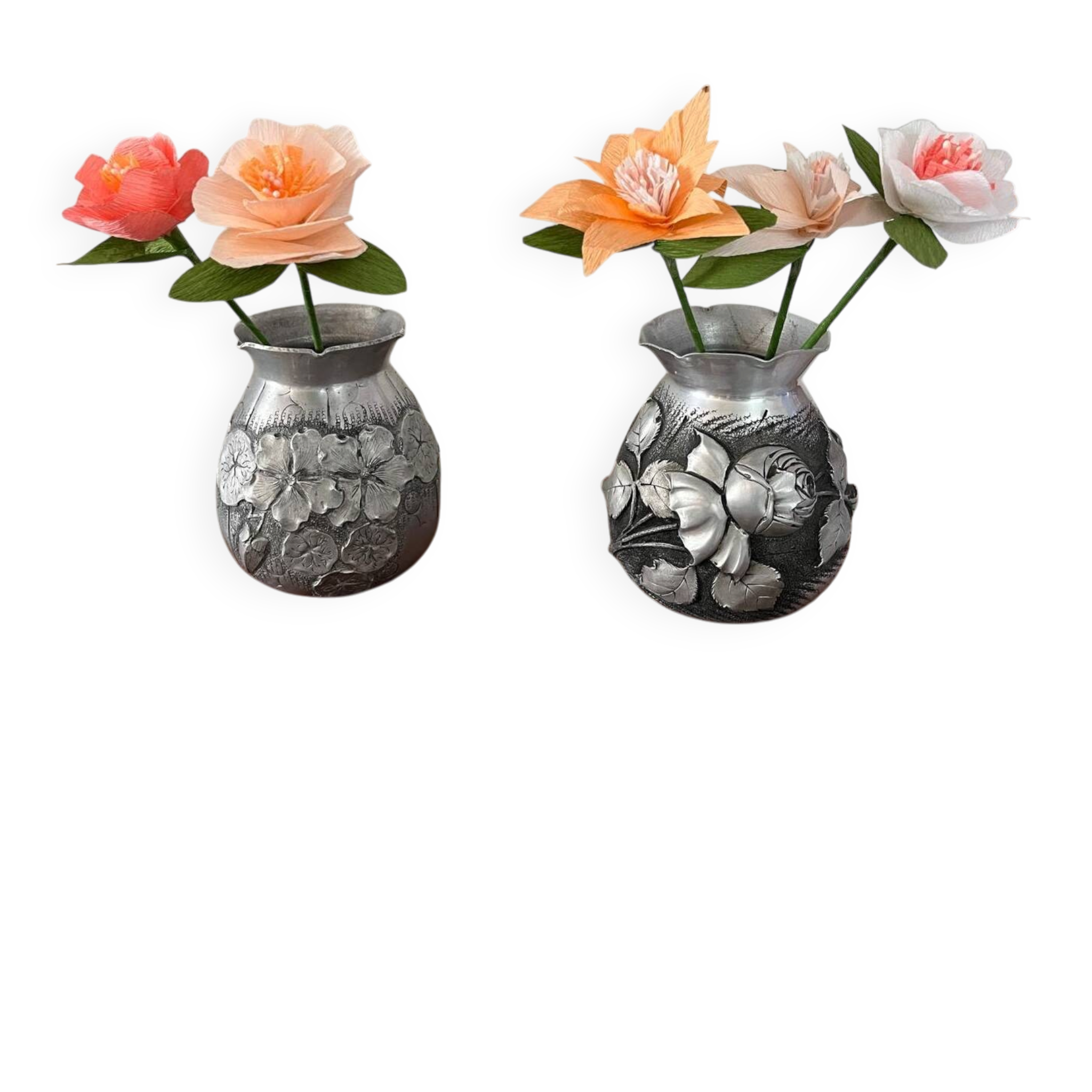 Art Deco/Art Nouveau vases signed M. Montagne vintage (1920-1930)