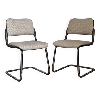 Pair of vintage cantilever chairs Eurosit - Space Age style