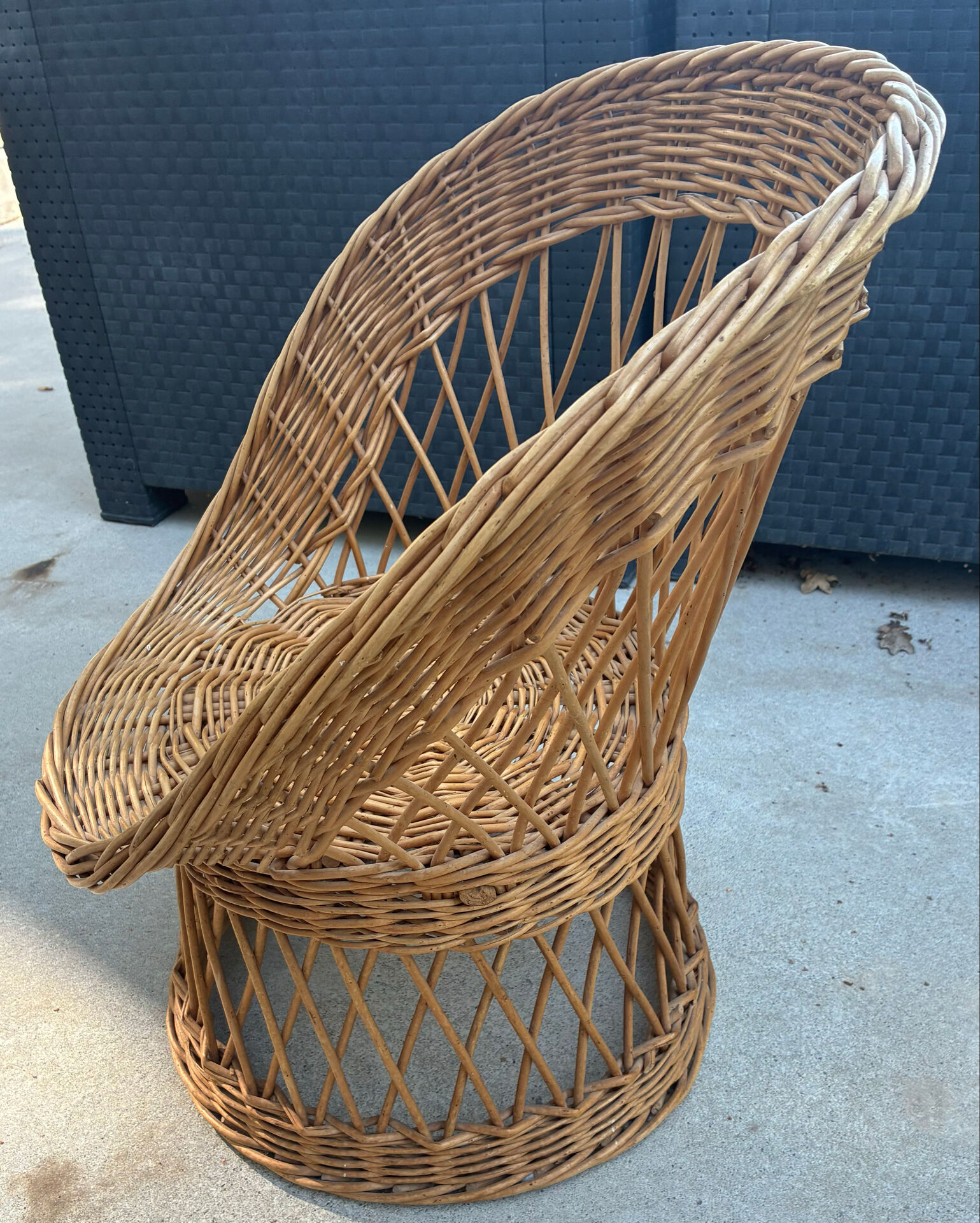 Fauteuil en osier enfant