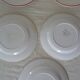5 flat plates Digoin Sarreguemines Bagatelle 384112 antique faience