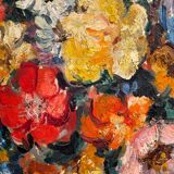 Still life with wild flowers, signed, early 20th century