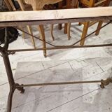 wooden bistro table