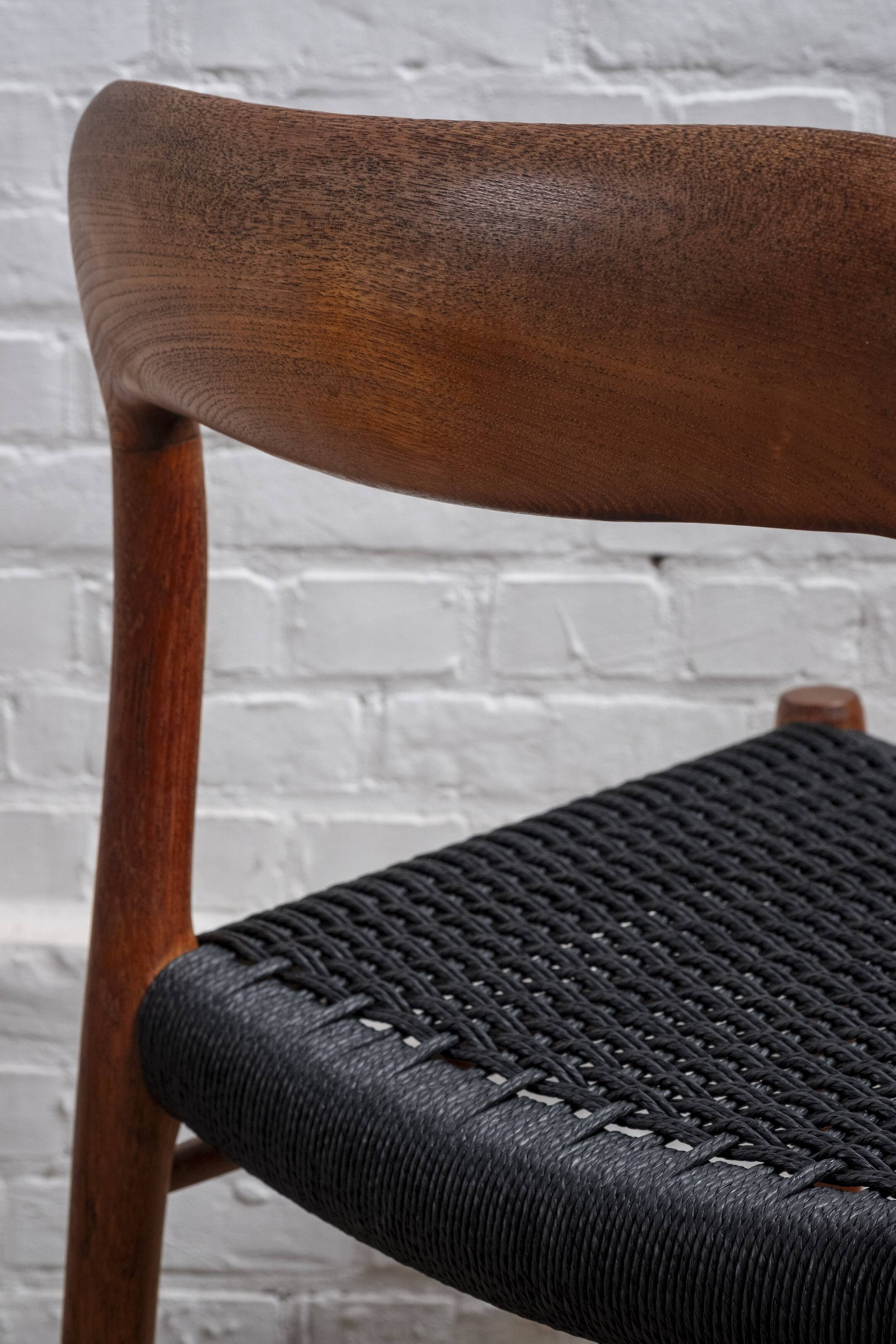 4x Niels Otto Møller Model 75 Teak Chair, 1960s Denmark