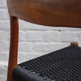 4x Niels Otto Møller Model 75 Teak Chair, 1960s Denmark