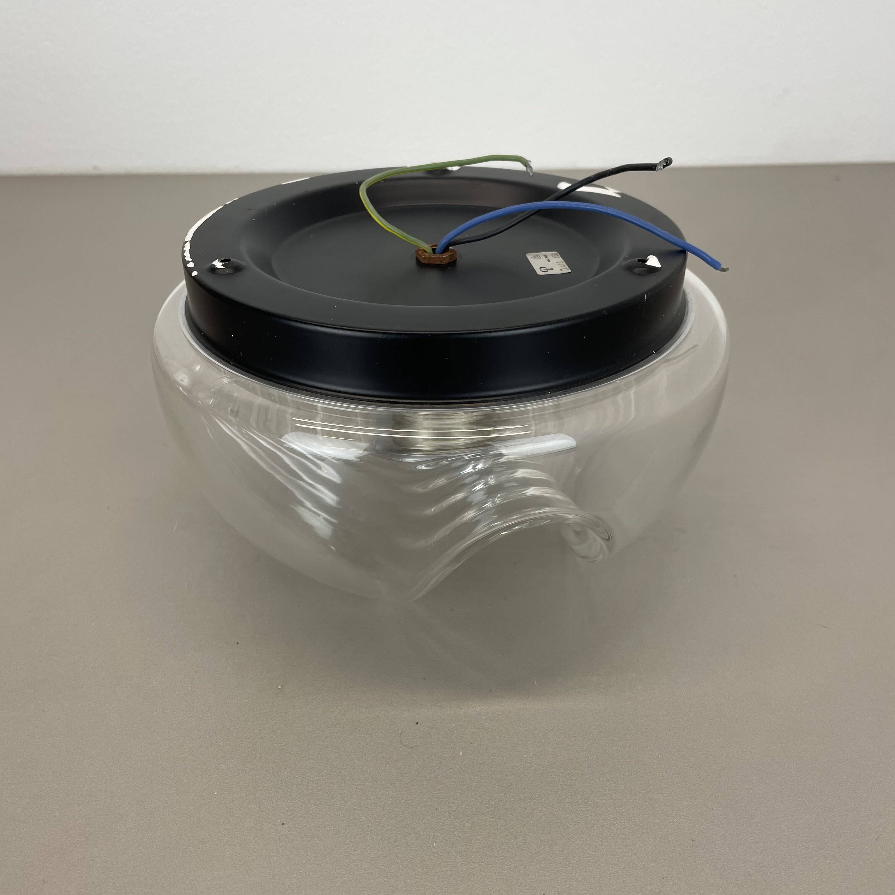 22cm "Wave" Wall Ceiling Light by Koch and Lowy, Peill & Putzler, Germany