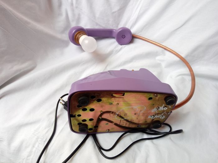 Vintage phone lamp