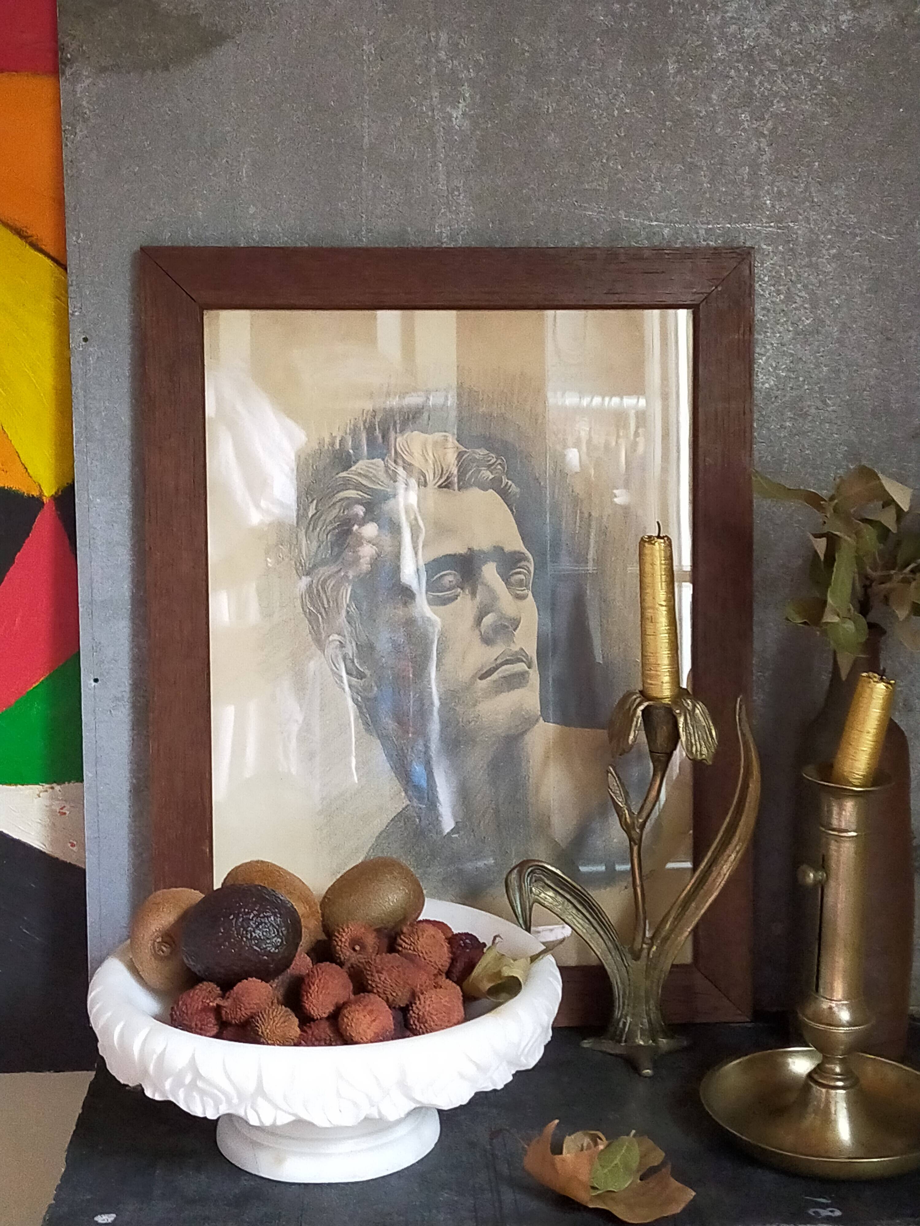 Alabaster fruit bowl from the 70s