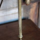 Magazine rack Vintage shelf, side table, brass magazine rack table