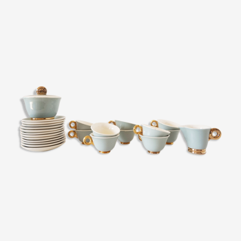 Coffee service porcelain Digoin Sarreguemines