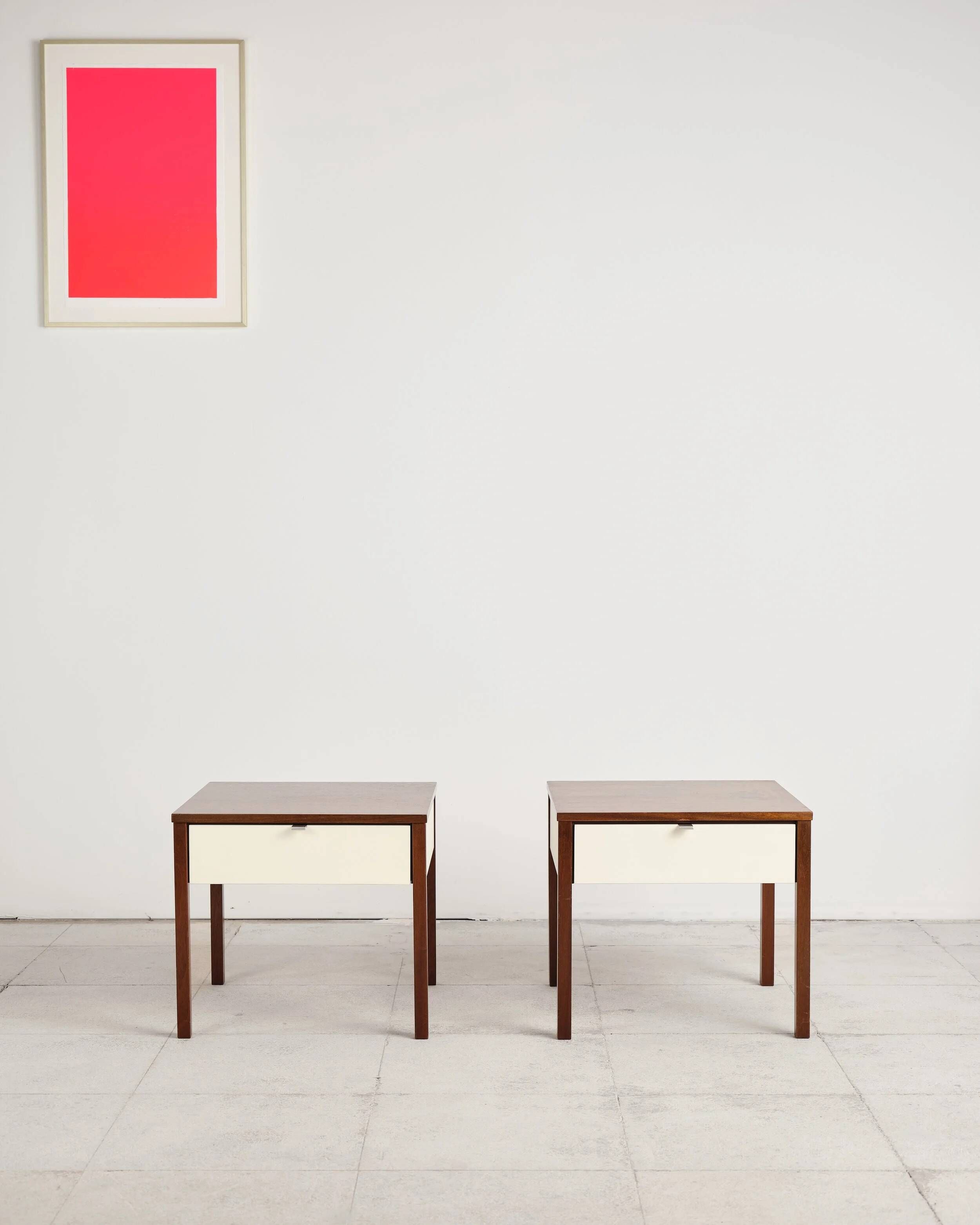 Pair of bedside tables by Florence Knoll, United States, 1960s