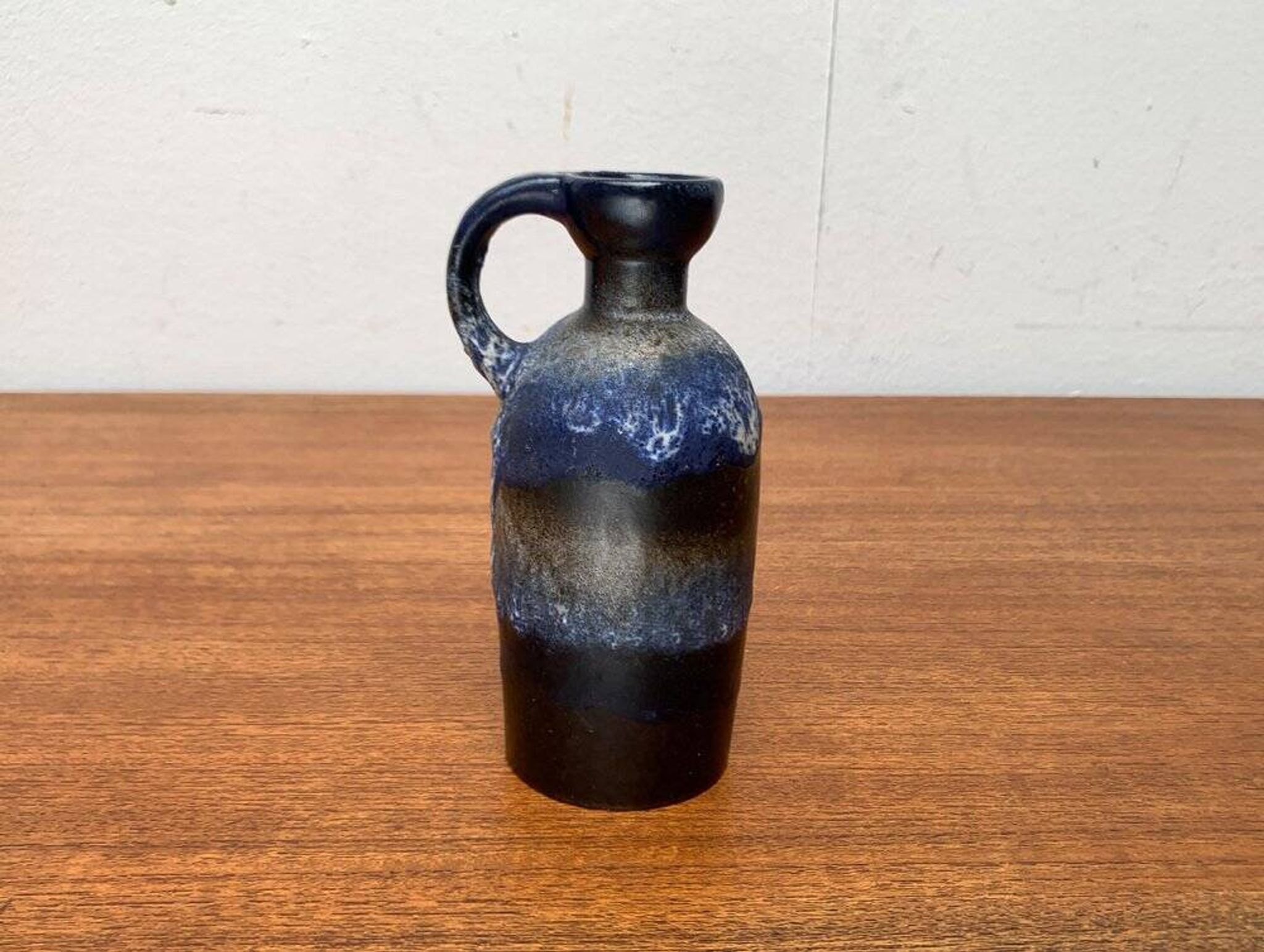 Carafe vase in German pottery WGP Fat Lava mid-century style by Ruscha, 1960s.