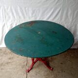 Eiffel style riveted metal garden table