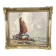Oil painting “Segelschiff auf Sand“, frame gold von Harry Haerendel signed