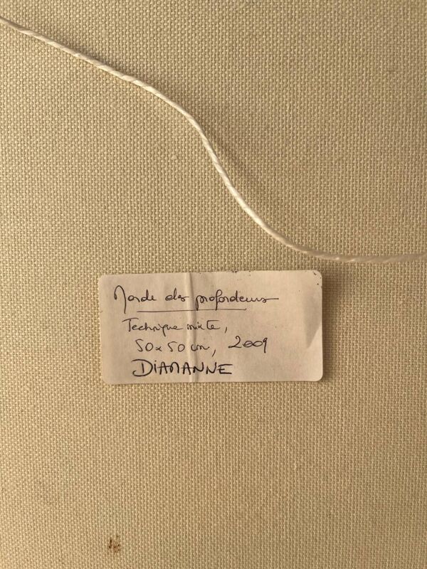 Moderne abstrait, « Monde des Profondeurs », signé Diamanne 2009