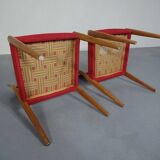 Set of Danish Oak Dining Chairs, 1960s