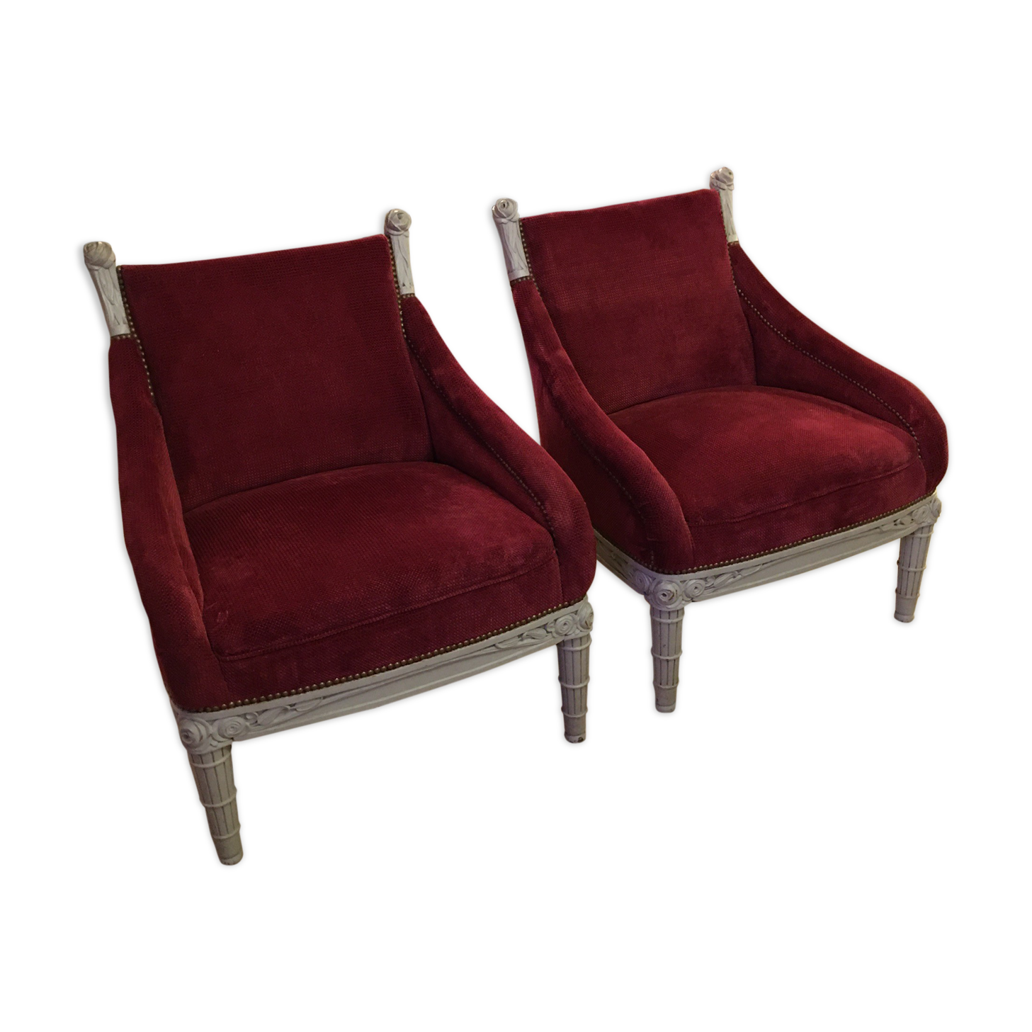 Pair of shepherdess Art Deco style