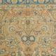 Sky Blue Hand Knotted Antique Vintage Persian Tabriz Rug, 293x407 Cm