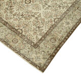 Tapis beige turc noué à la main 172 cm x 305 cm