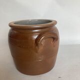 Glazed stoneware pot