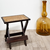 Old stool in cannage