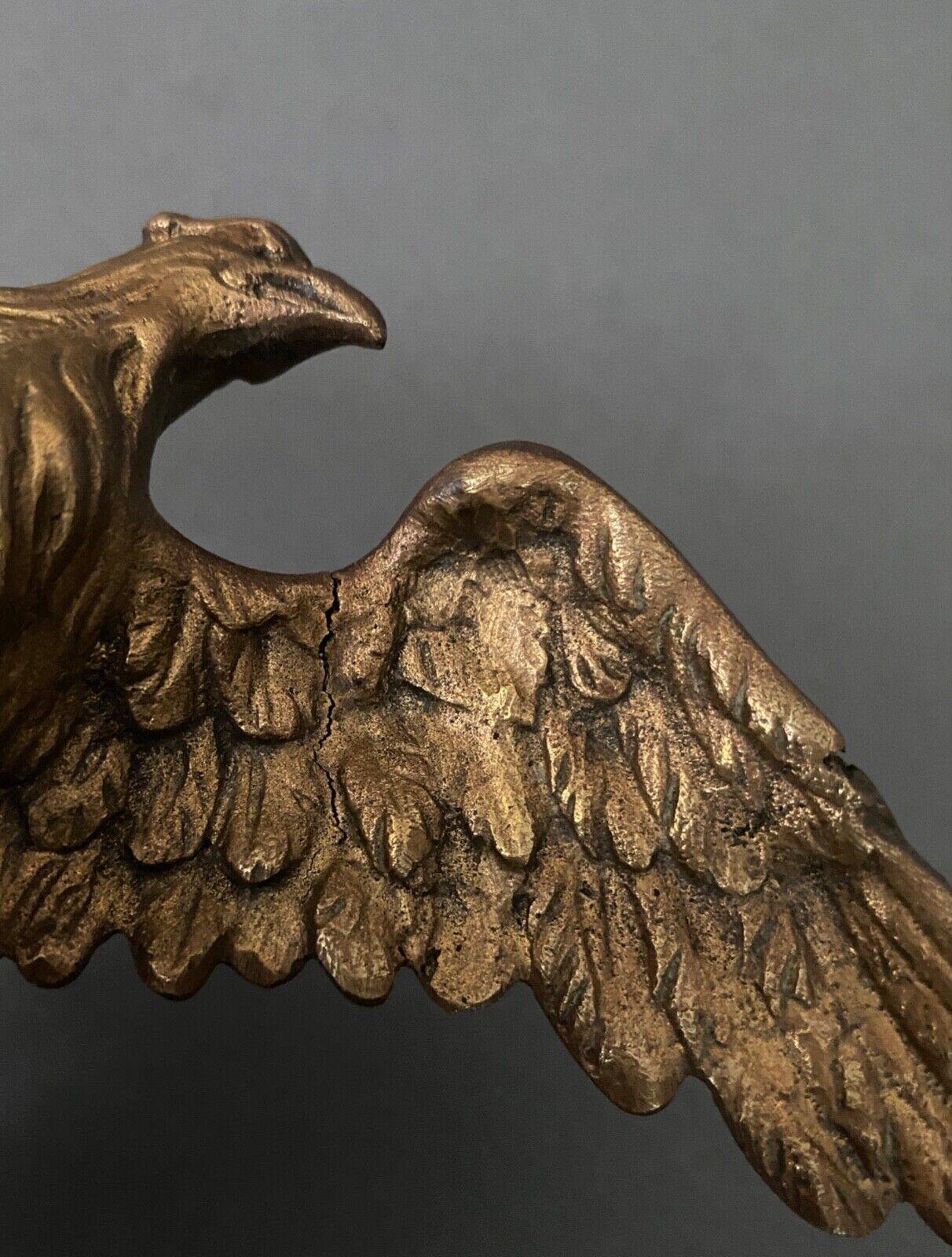 Three bronze eagles Napoleon III 19th century golden patina