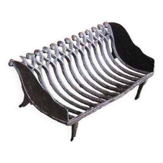 Old Cast Iron 12-Bar Fireplace Cradle