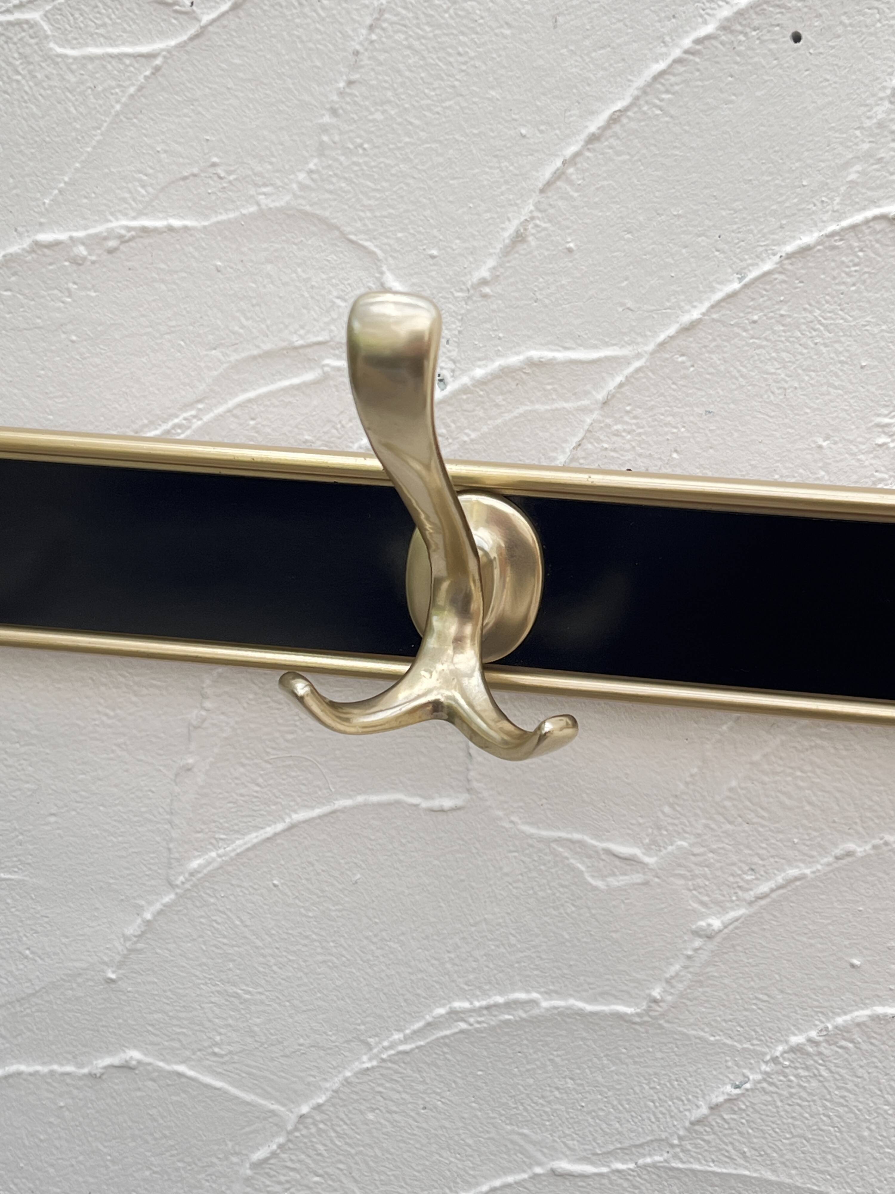 Gold aluminum coat rack