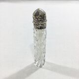 Crystal and silver salt bottle
