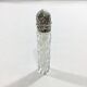 Crystal and silver salt bottle