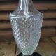 Bedside desk lamp glass molded diamond spikes marble base dp 1022234