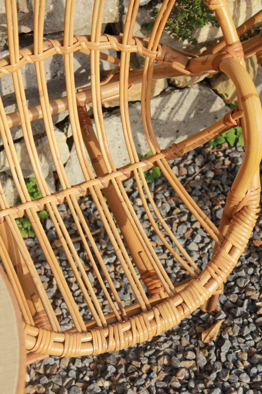 Vintage set for children in rattan
