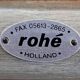 Rohé Noordwolde dining set / table / 4 x matching chairs / 1980s / very good condition