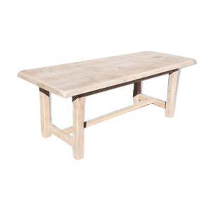 Table de ferme en orme massif bois brut