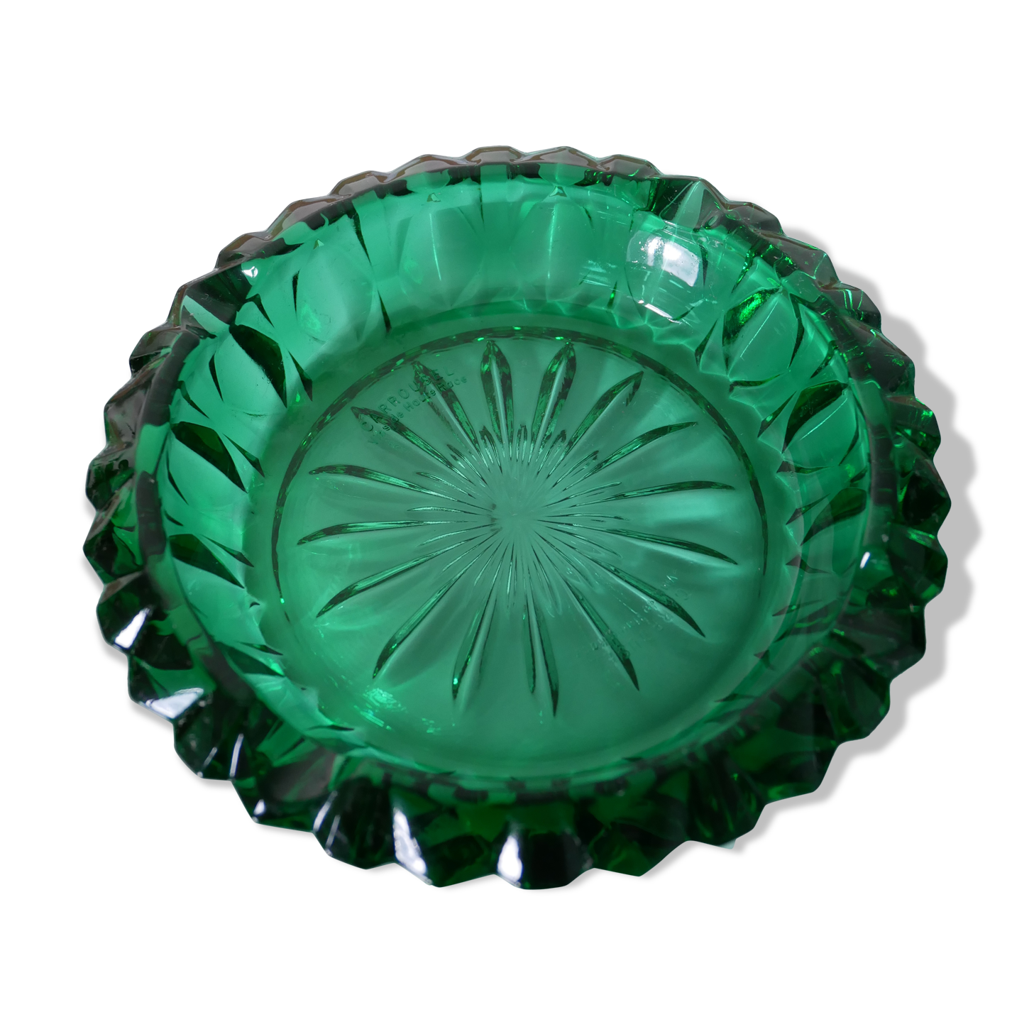 Green ashtray Carrousel "High Race Wines"