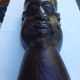 Large carved African head in exotic wood – Madagascar – 65 cm