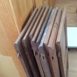 Rectangular wooden table with 9 extensions