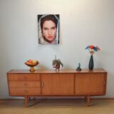 Modernist long sideboard of the 1970s