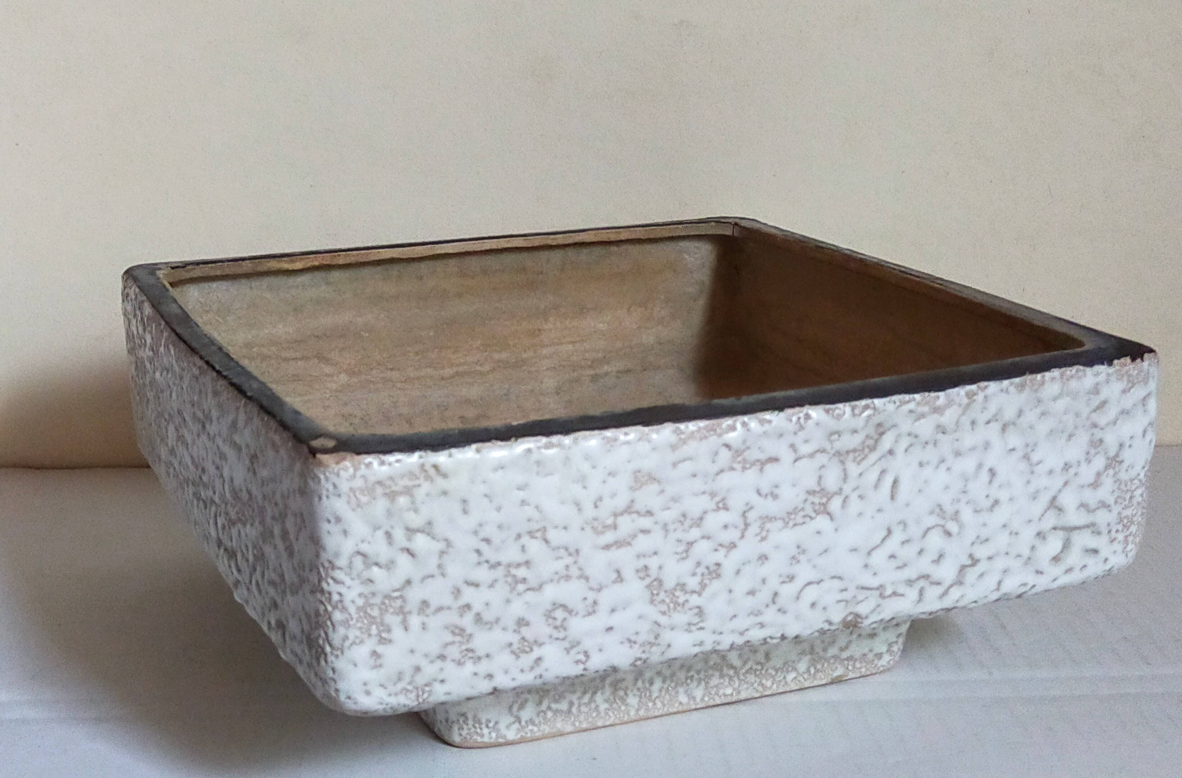 Vetter west-germany ceramic cactus or bonsai pot from the 1950s
