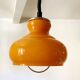 Vintage orange opaline glass pendant light