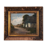 Peinture « Maison sur la route »