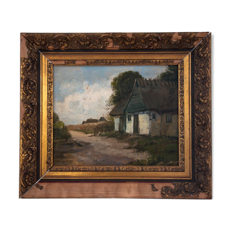 Peinture « Maison sur la route »