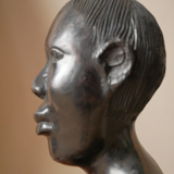 Bust of a woman in ebony African Art