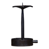 Brutalist beaten iron candle holder 1950