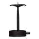 Brutalist beaten iron candle holder 1950