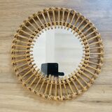 Rattan mirror
