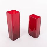 Pair of Scandinavian design vases from Monica Bratt for Reijmyre, Sweden 1950’s