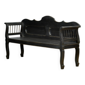 Antique pine bench, 1900s