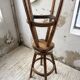 Pair of Henri Bataille stools in oak