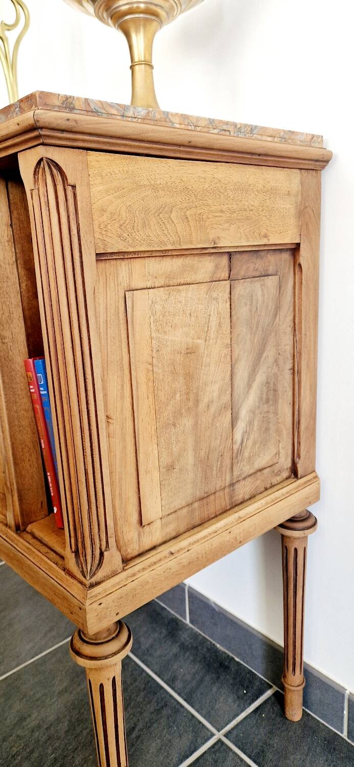 Louis XVI style wood and marble furniture